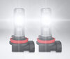 H11 Osram LEDriving HL Easy LED bulbs for fog lights in operation