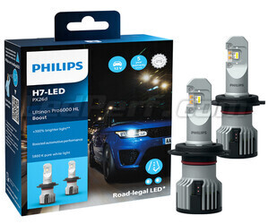 Philips ULTINON Pro6000 BOOST Approved H7 LED Bulbs - 11972U60BX2