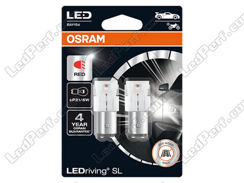 P21/5W Red LED bulbs Osram LEDriving® SL - BAY15d