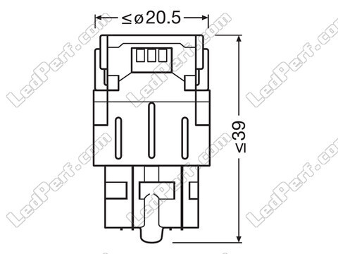 LED bulbs W21/5W Osram LEDriving® SL White 6000K - W3x16q