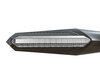 Front view of dynamic LED turn signals with Daytime Running Light for Aprilia Mojito 125