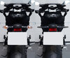 Comparative before and after installation Dynamic LED turn signals + brake lights for Aprilia RXV-SXV 450