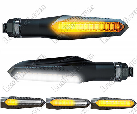 2-in-1 dynamic LED turn signals with integrated Daytime Running Light for Suzuki Bandit 1200 N (2001 - 2006)