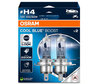 Bulbs H4 Osram Cool Blue Boost 5500K xenon effect ref: 62193CBB-2HB in packaging of 2 bulbs