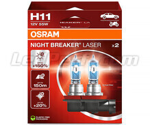 Pack of 2 Osram Night Breaker Laser +150% H11 bulbs  - 64211NL-2HB