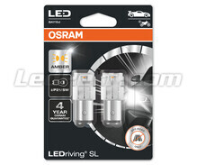 P21/5W amber LED bulbs Osram LEDriving® SL - BAY15d