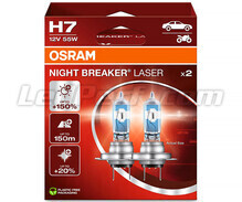 Pack of 2 Osram Night Breaker Laser +150% H7 bulbs  - 64210NL-2HB